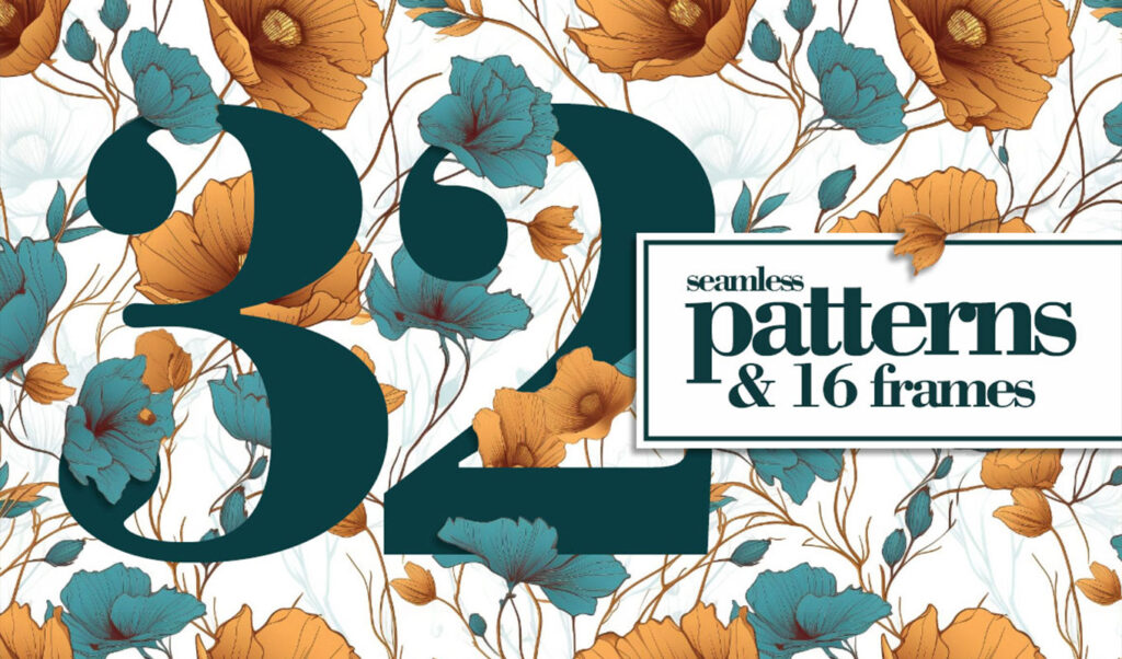 Seamless Light Flowers Patterns