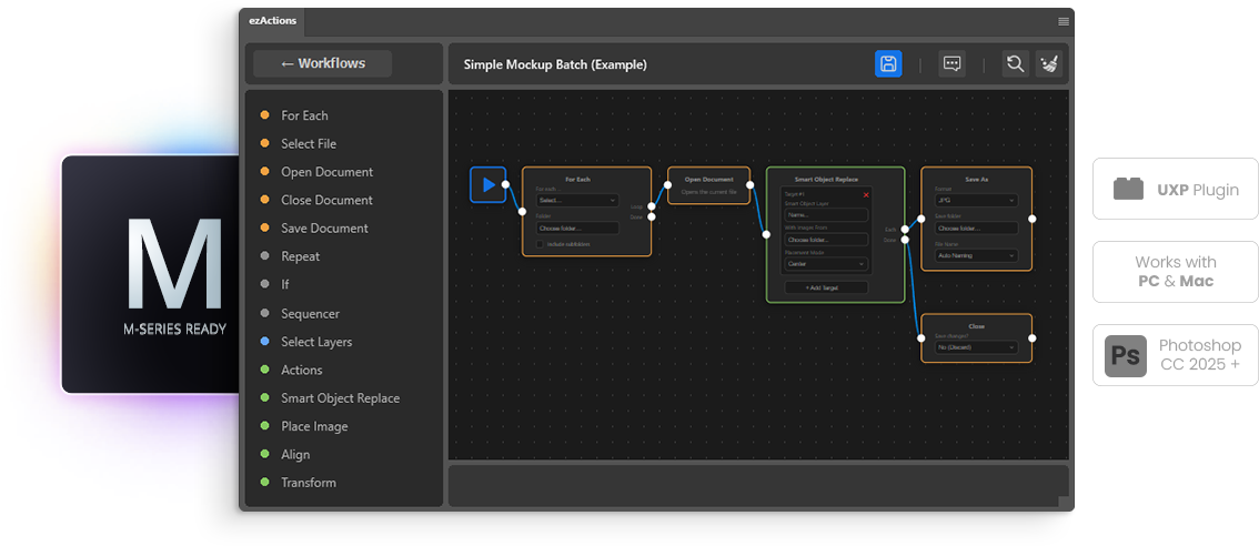 ezActions Photoshop Plugin M3 ready